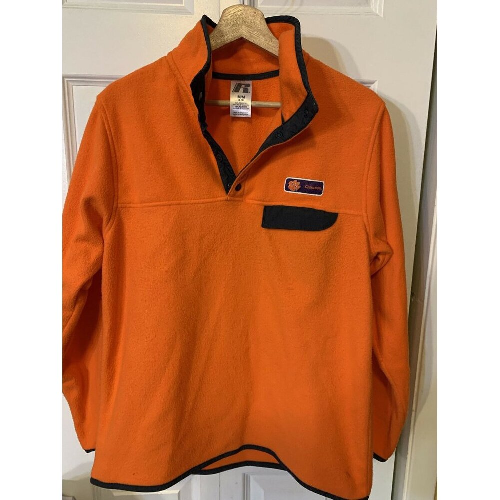 Russell Women’s Sz M‎ 8-10 Clemson Tigers Pullover T Shirt Sweatshirt Orange